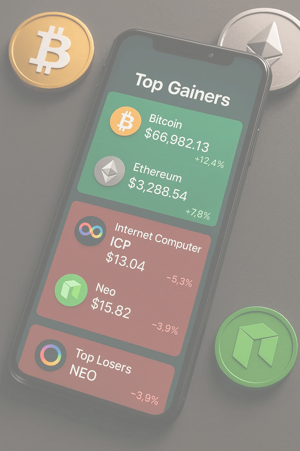3 Top Crypto Gainers and Losers (11:00 GMT, May 1 2025)